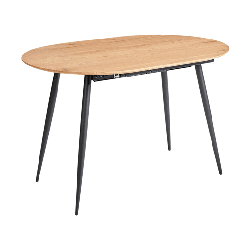 Mesa de jantar extensível CLAVET Castanho claro 120160 cm 80 cm