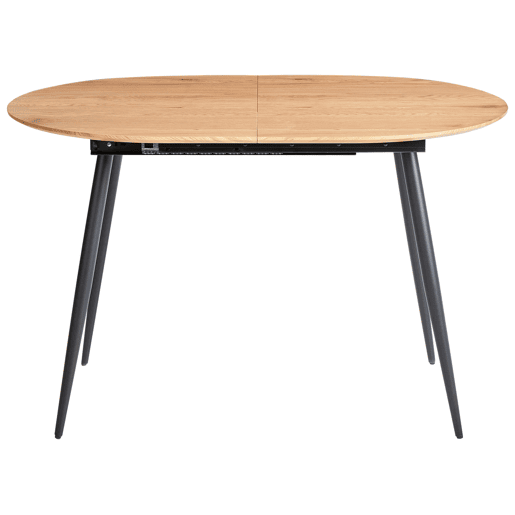 Mesa de jantar extensível CLAVET Castanho claro 120160 cm 80 cm