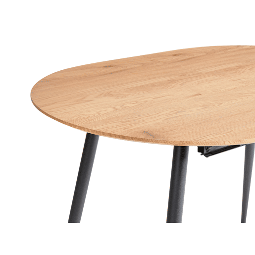 Mesa de jantar extensível CLAVET Castanho claro 120160 cm 80 cm