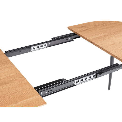 Mesa de jantar extensível CLAVET Castanho claro 120160 cm 80 cm