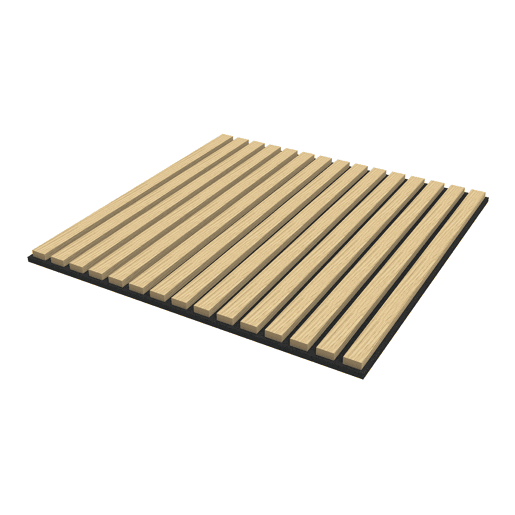 Conjunto de 12 painéis acústicos 3D Vang com lâminas lineares 4,32 m² Carvalho NEU.HOLZ