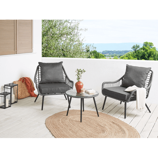 Conjunto de capas para almofadas LAURETO Cinzento escuro