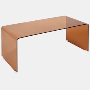 Mesa de centro KENDALL Vidro de segurança (temperado) Castanho