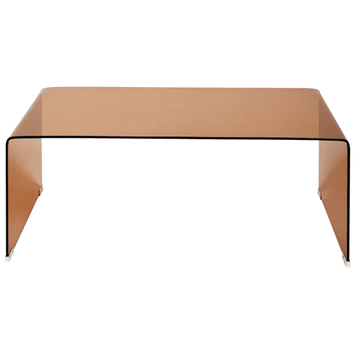 Mesa de centro KENDALL Vidro de segurança (temperado) Castanho