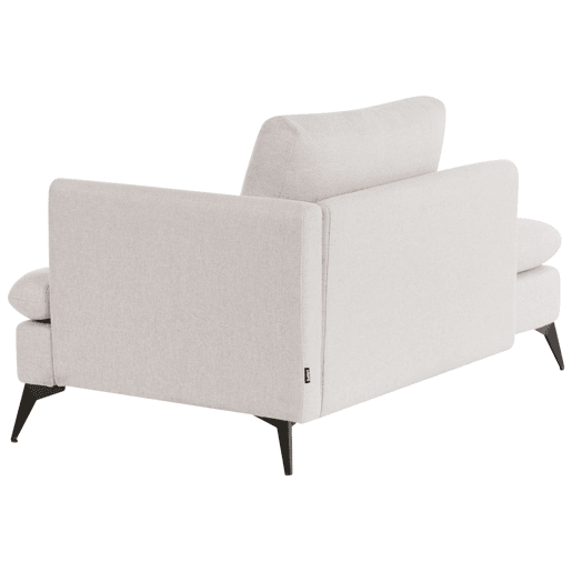 Chaise longue à direita SIEVOZ Tecido Creme claro