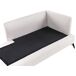Beliani Chaise longue derecho Poliéster SIEVOZ Beliani Chaise longue derecho Poliéster SIEVOZ Beige