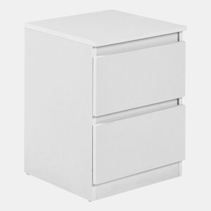 Mesa de cabeceira com 2 gavetas WINNIPEG Branco