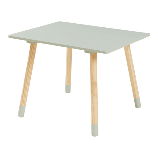 Conjunto mesa e 2 cadeiras para crianças Hovle design de nuvens Verde en.casa