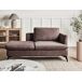 Beliani Chaise longue derecho Poliéster SIEVOZ Beliani Chaise longue derecho Poliéster SIEVOZ Marron