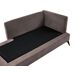Beliani Chaise longue derecho Poliéster SIEVOZ Beliani Chaise longue derecho Poliéster SIEVOZ Marron