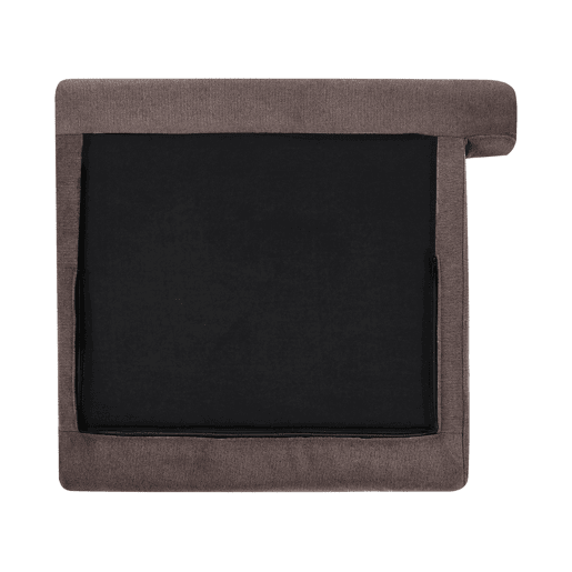 Chaise longue à direita SIEVOZ Tecido Castanho