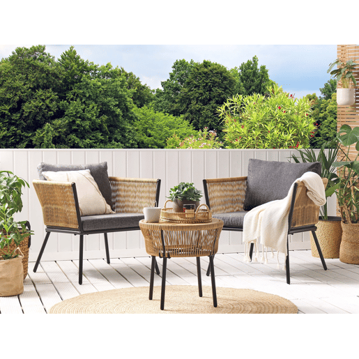 Conjunto de capas para almofadas GARGANO Cinzento escuro