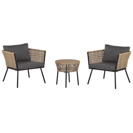 Conjunto de capas para almofadas GARGANO Cinzento escuro