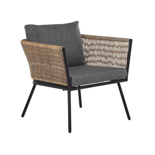 Conjunto de capas para almofadas GARGANO Cinzento escuro