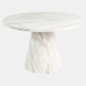 Mesa de jantar MERE Mármore branco 120 cm 120 cm