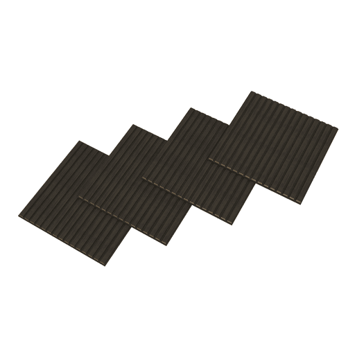 Conjunto de 8 painéis acústicos 3D Vang com lâminas lineares 2,88 m² Carvalho cinzento NEU.HOLZ