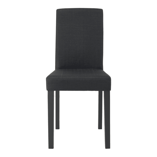 Cadeira de jantar Hamburg conjunto de 2 têxteis preto en.casa