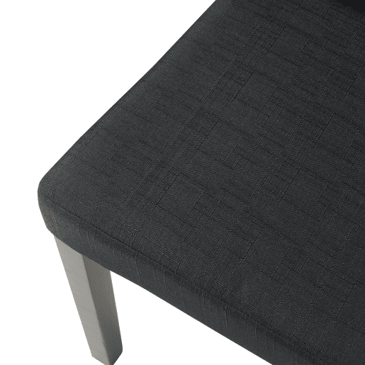 Cadeira de jantar Hamburg conjunto de 2 têxteis preto en.casa