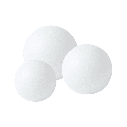 Conjunto de 3 candeeiros esféricos LED solares para exterior LOBAINA Branco