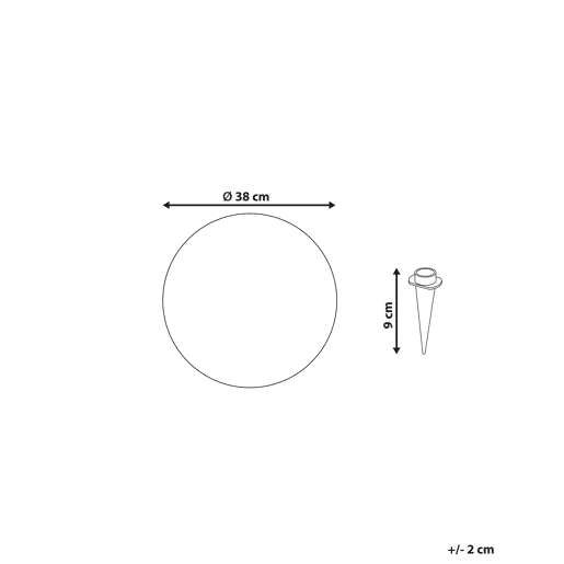 Candeeiro esférico LED de exterior JOCOY Branco