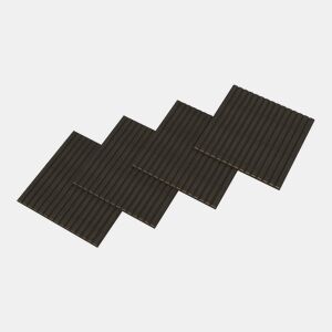 Conjunto de 12 painéis acústicos 3D Vang com lâminas lineares 4,32 m² Carvalho cinzento NEU.HOLZ