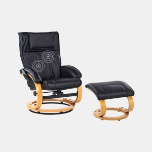 Cadeira de massagem MAJESTIC Pele sintética Preto