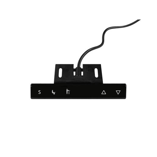 Secretária de pé ajustável eletricamente DESTIN II Preto 160 cm 72 cm