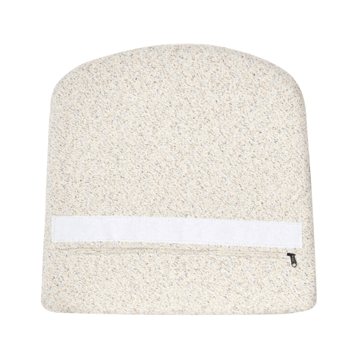 Conjunto de 2 cadeiras de jantar LITHIA Bouclé Creme claro