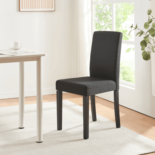 Cadeira de jantar Hamburg conjunto de 6 têxteis preto en.casa