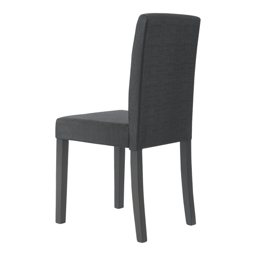 Cadeira de jantar Hamburg conjunto de 6 têxteis preto en.casa