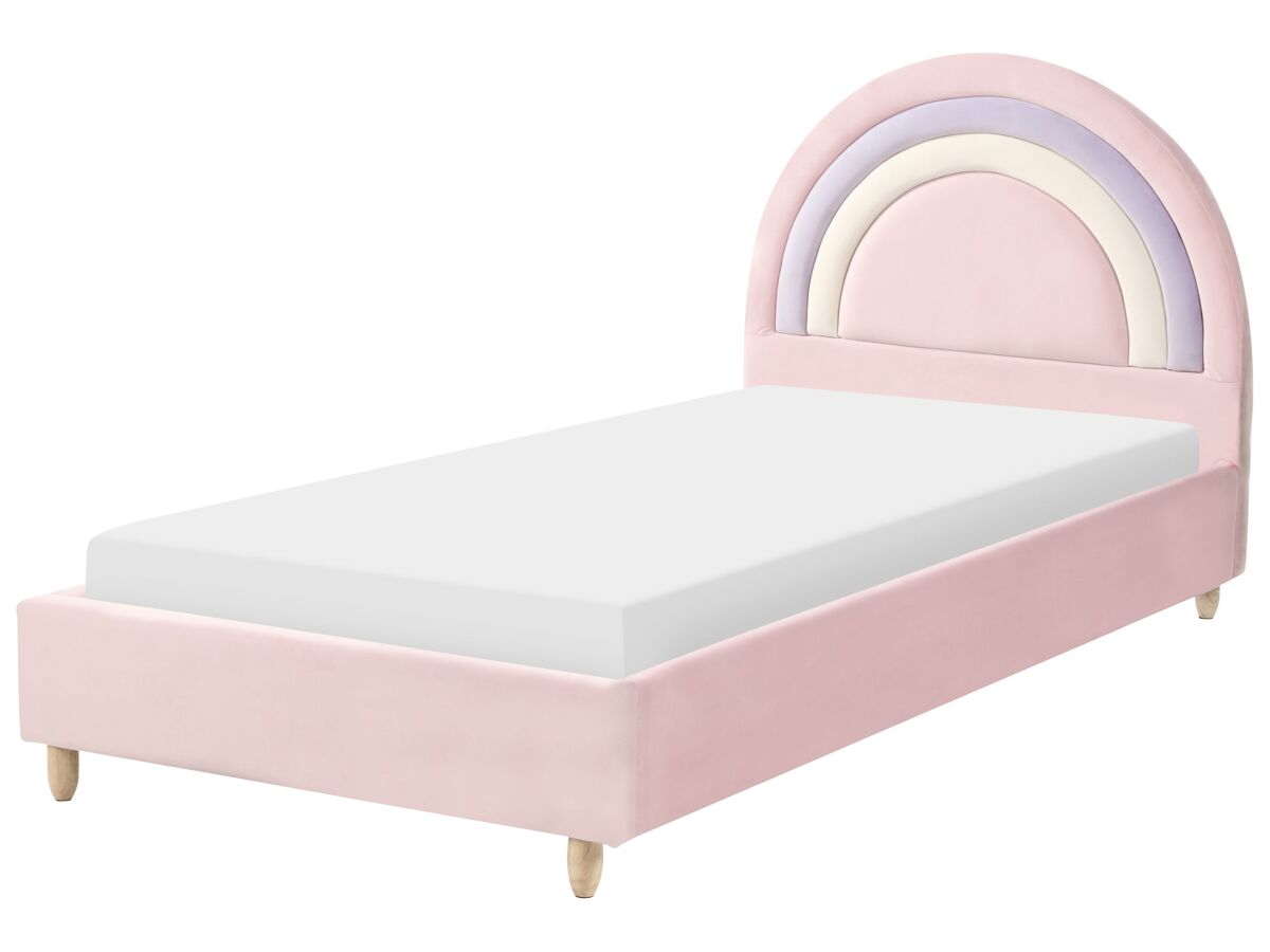 Beliani Cama infantil Terciopelo LANDEILLAU