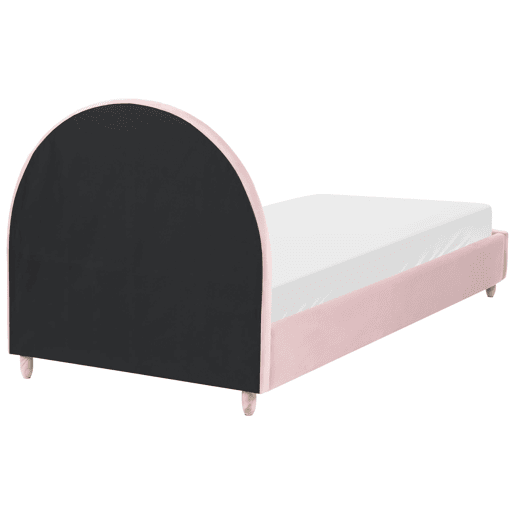Cama infantil Arco-íris Veludo LANDEILLAU 90 x 200 cm Rosa