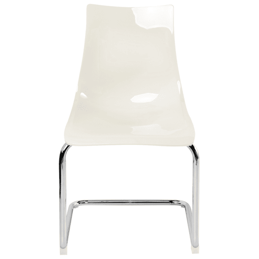 Conjunto de 2 cadeiras de jantar MARSHALL Branco creme