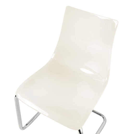 Conjunto de 2 cadeiras de jantar MARSHALL Branco creme