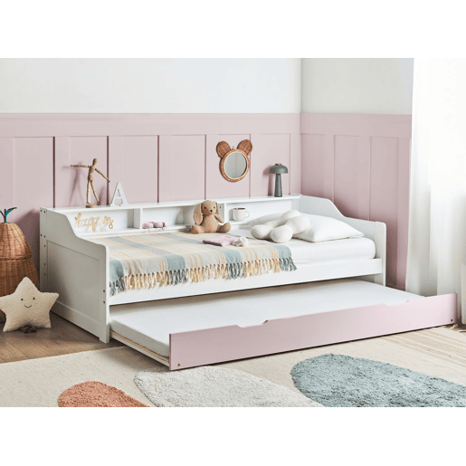 Cama gavetão Pinho EDERN 90 x 200 cm Rosa