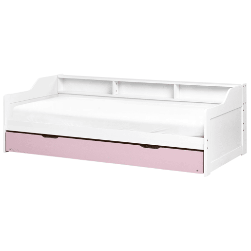 Cama gavetão Pinho EDERN 90 x 200 cm Rosa