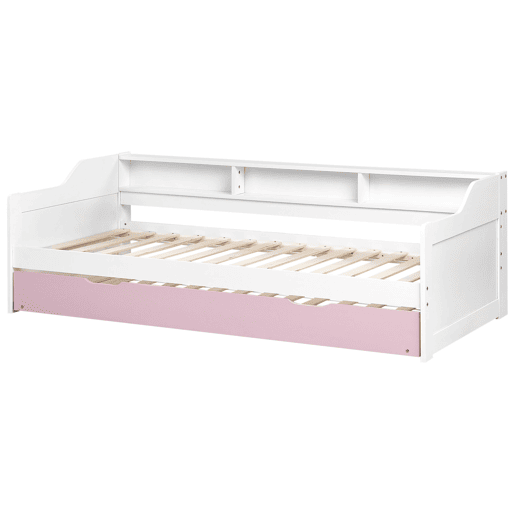 Cama gavetão Pinho EDERN 90 x 200 cm Rosa