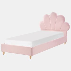 Cama infantil Concha Veludo NEULISE 90 x 200 cm Rosa