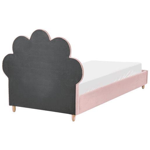 Cama infantil Concha Veludo NEULISE 90 x 200 cm Rosa