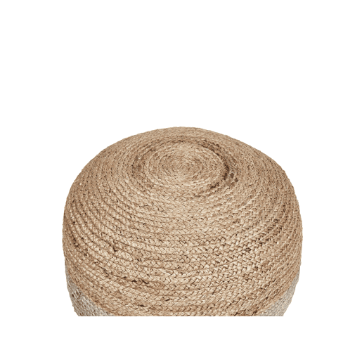 Pufe DUKI Juta Taupe 50 cm 50 cm 40 cm