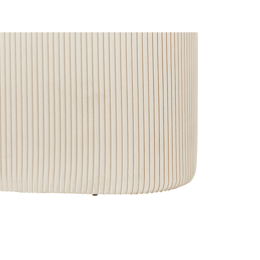Pufe com arrumação RICHLAND Veludo Creme claro 55 cm 35 cm 41 cm