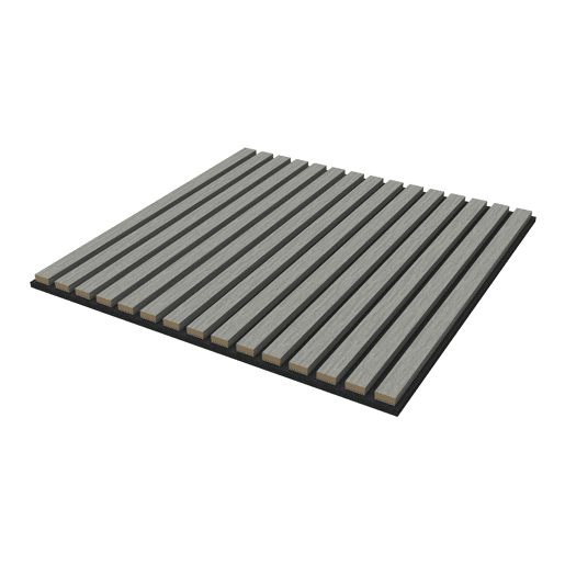 Conjunto de 16 painéis acústicos 3D Vang com lâminas lineares 5,76 m² Carvalho cinzento claro NEU.HOLZ