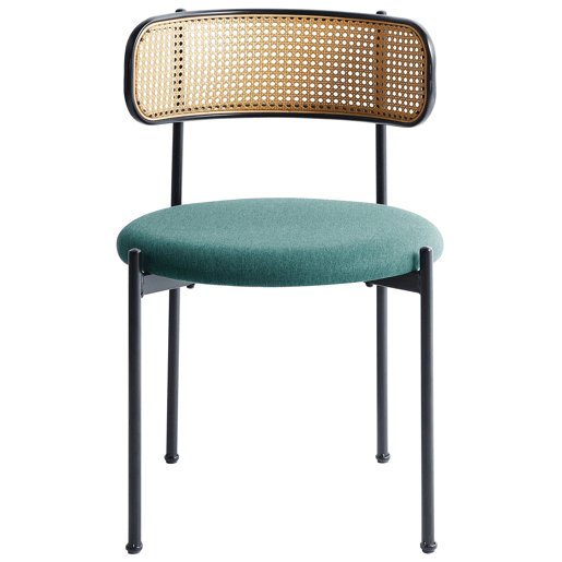 Conjunto de 2 cadeiras de jantar ANDOVER Metal Verde