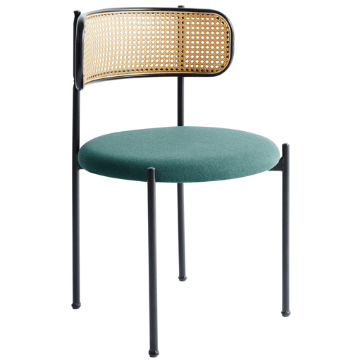Conjunto de 2 cadeiras de jantar ANDOVER Metal Verde
