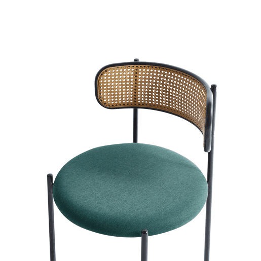 Conjunto de 2 cadeiras de jantar ANDOVER Metal Verde