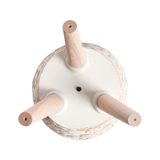 Vaso alto para plantas ALIARTOS 26 cm Branco creme