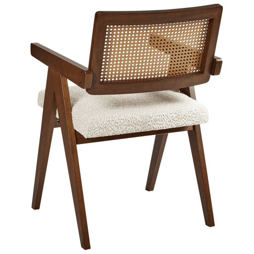 Conjunto de 2 cadeiras de jantar AVA Madeira Castanho escuro