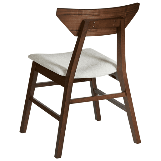 Conjunto de 2 cadeiras de jantar HOPKINS Madeira Castanho escuro