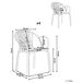 Beliani Silla de comedor ANDORA Beliani Silla de comedor ANDORA Beige
