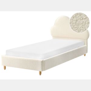 Cama infantil Nuvem Bouclé BELLEVUE 90 x 200 cm Branco creme